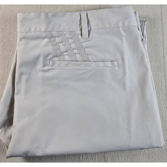 Adidas Performance Golf Pants Men's 38x30 Beige Flat Front Chino AE7006 Khaki - Picture 14 of 14